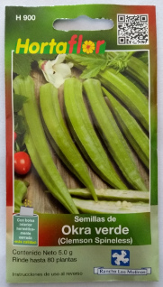 Foto de Semillas de Okra Verde HORTAFLOR