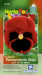 Foto de Semillas de Pensamiento Rojo HORTAFLOR